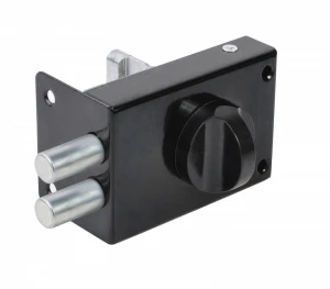 Замок накладной цилиндровый ЗН1 2Р черный