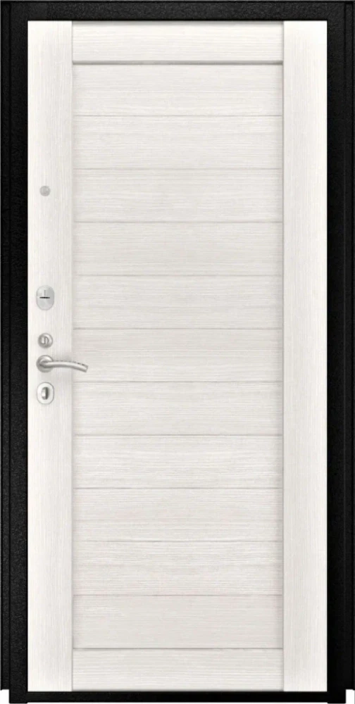 Входная дверь ДвериПРО Модель L-49 СБ-3 листв. бел. (21 беленый дуб) DPRO200602 внутренняя сторона