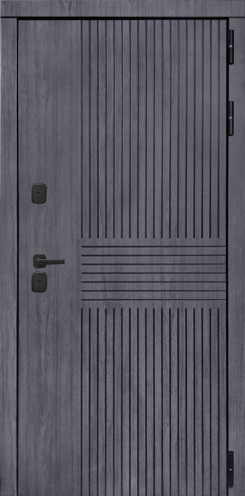Входная дверь ДвериПРО Берген ФЛ-790 Velutto Grigio DPRO196832 внешняя сторона