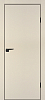 Межкомнатная дверь P-1 кромка ABS черная c 4-х ст. Бежевый матовый