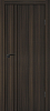 Межкомнатная дверь P-20 AL черный молдинг Эвкалипт африканский